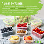 FIT Strong & Healthy tupperware sets with lids and compartments, lunch box for men and lunch box for women are designed to keep the different foods separate, keeping them fresh and mess-free. It also helps with portion control, helping you maintain a healthy balance in your meals.