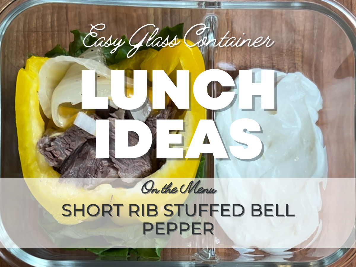 Short Rib Stuffed Bell Pepper - Healthy (and Easy) Lunch Ideas