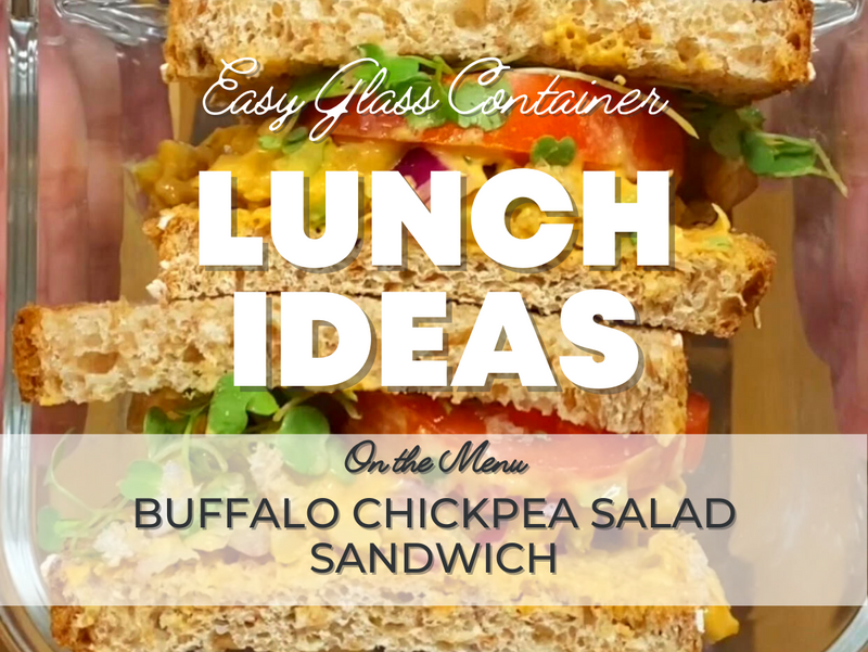 Buffalo Chickpea Salad Sandwich - Healthy (and Easy) Lunch Ideas