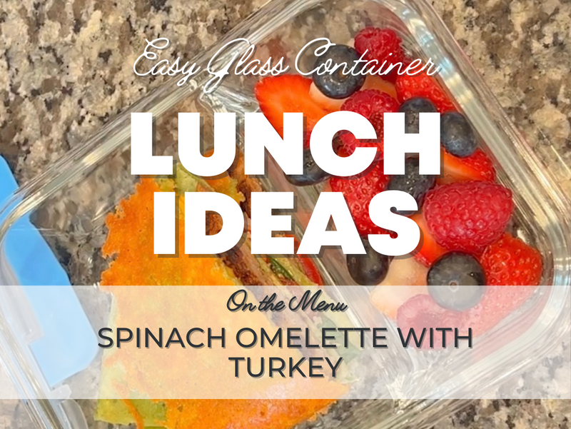 Spinach Omelette with Turkey - Healthy (and Easy) Lunch Ideas
