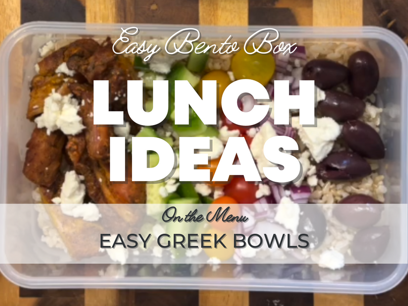 Easy Greek Bowls - Healthy (and Easy) Lunch Ideas