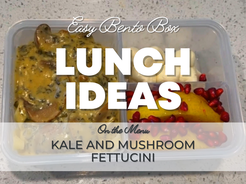Kale and Mushroom Fettucine - Healthy (and Easy) Lunch Ideas