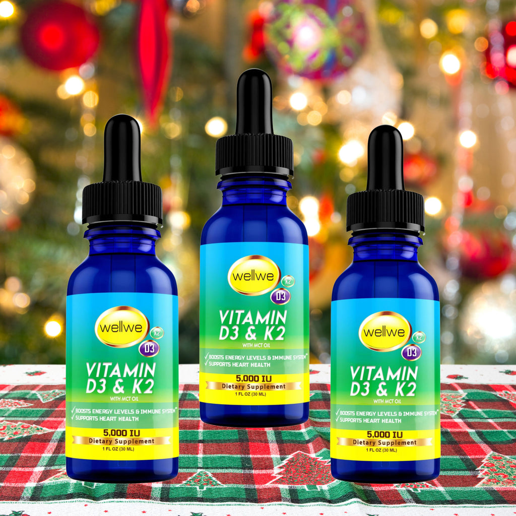 Vitamin D3 K2 Liquid Drops - Vegan, No Fillers, Non-GMO, No Taste, 1 fl oz (3 pack)