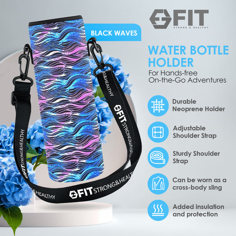 32 Oz Water Bottle with Strap, Durable Water Bottle with Times to