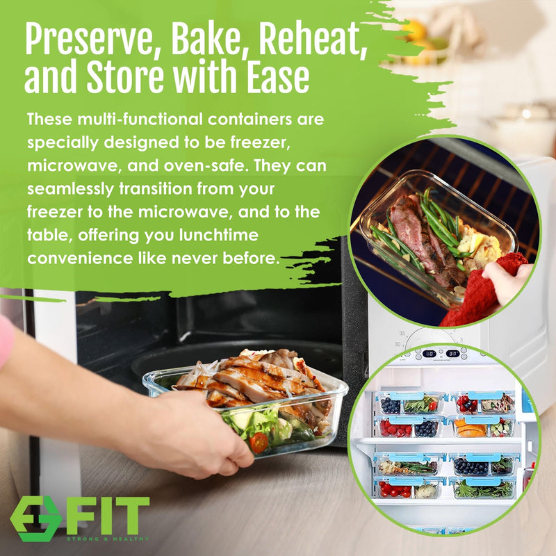 Save on Good Cook Meal Prep Containers + Lids 2 Compartments Order Online  Delivery