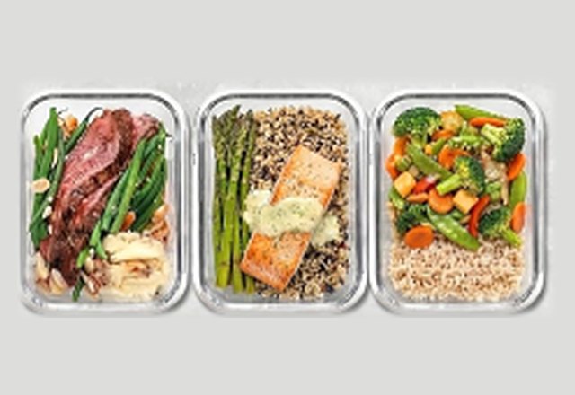 1-compartment glass meal prep containers, 3 pack